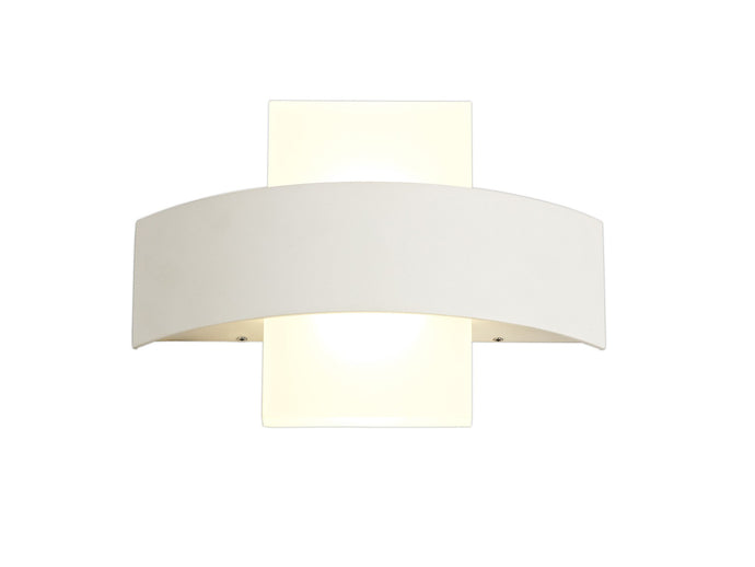 C-Lighting Cheriton Up & Downward Lighting Wall Lamp, 2 x 5W LED, 3000K, 850lm, IP54, Sand White, 3yrs Warranty - 28795