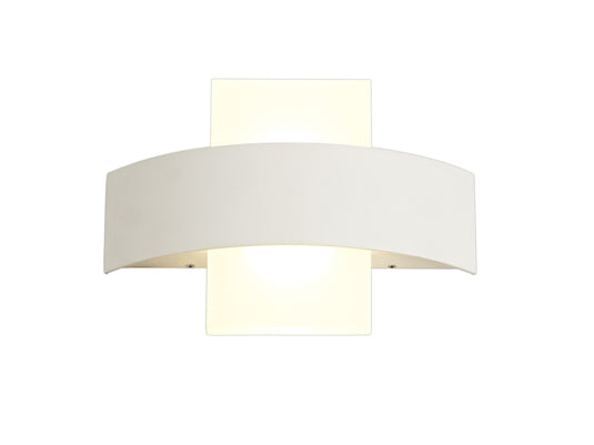 C-Lighting Cheriton Up & Downward Lighting Wall Lamp, 2 x 5W LED, 3000K, 850lm, IP54, Sand White, 3yrs Warranty - 28795