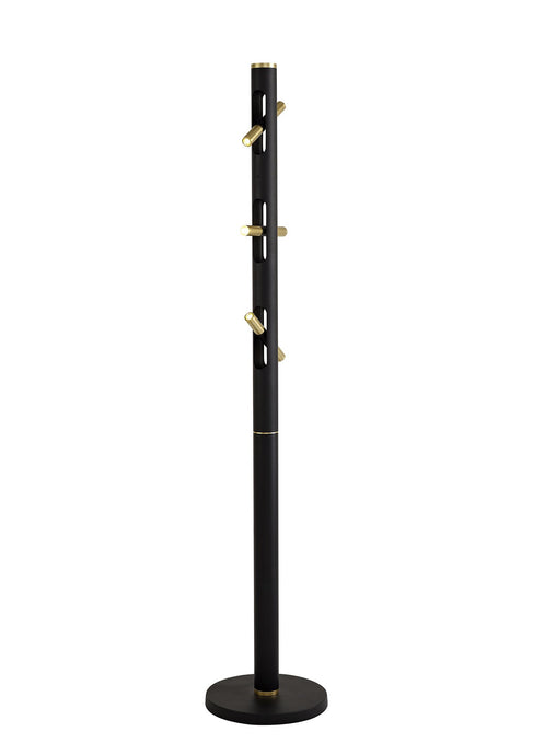 C-Lighting Chilham Floor Lamp, 6 x 2W LED, 3000K, 1680lm, Sand Black/Gold, 3yrs Warranty - 29105