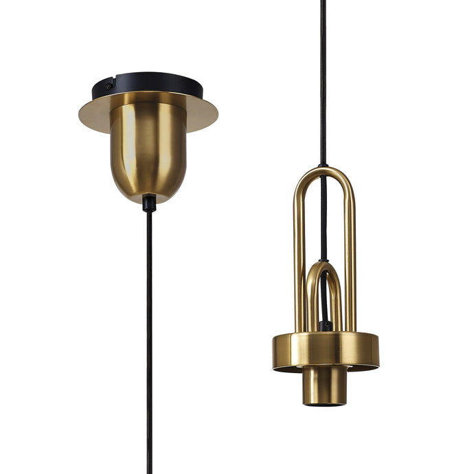 C-Lighting Chisel Suspension Kit, 1 x E27, Brass Gold/Matt Black - 29220