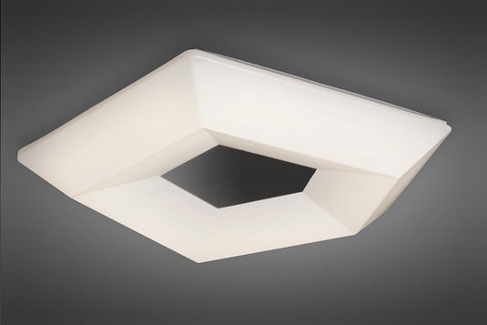 Mantra M3795 City Ceiling 28W LED Large 3000K, 2800lm, Polished Chrome/White Acrylic, 3yrs Warranty