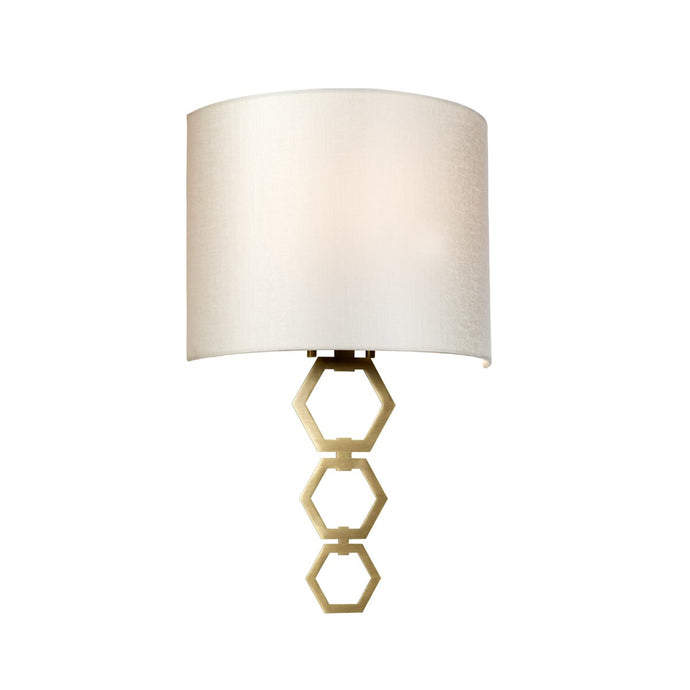 Elstead Lighting  CLARK-MEDIUM-AB Clark Medium 1 Light Wall Light - Aged Brass