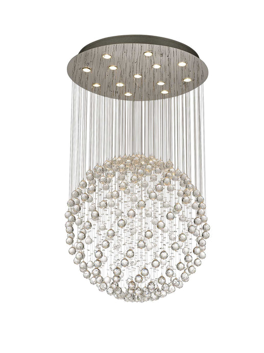 Diyas IL30782 Colorado Pendant Large Sphere 13 Light GU10 Polished Chrome/Crystal Item Weight: 34.9kg - 38140