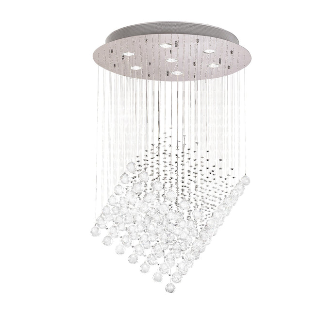 Diyas IL30783 Colorado Pendant Diamond 7 Light GU10 Polished Chrome/Crystal Item Weight: 18kg - 38141