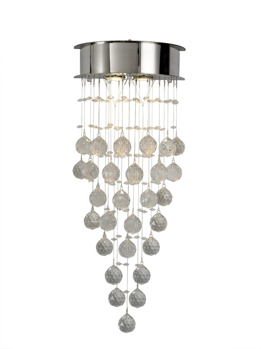 Diyas IL30786 Colorado Wall Lamp 2 Light Polished Chrome/Crystal - 38143