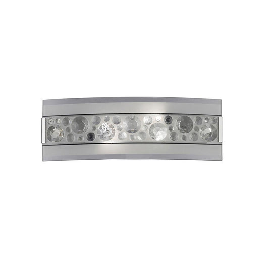 Diyas IL31251 Cosmic Wall Lamp Switched 2 Light Polished Chrome/Glass/Crystal - 38317