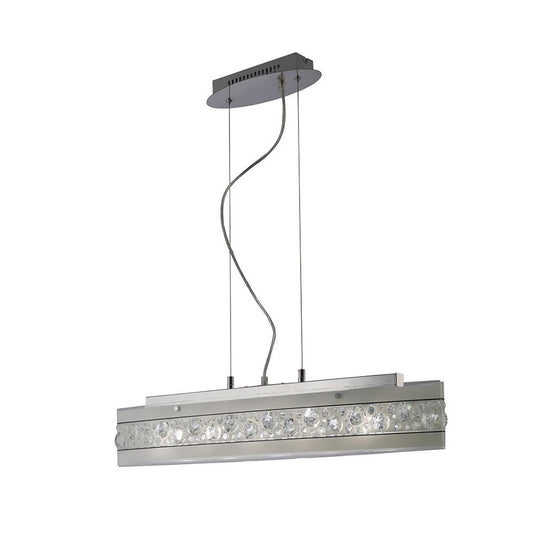 Diyas IL31253 Cosmic Pendant Linear Bar 5 Light Polished Chrome/Glass/Crystal - 38319