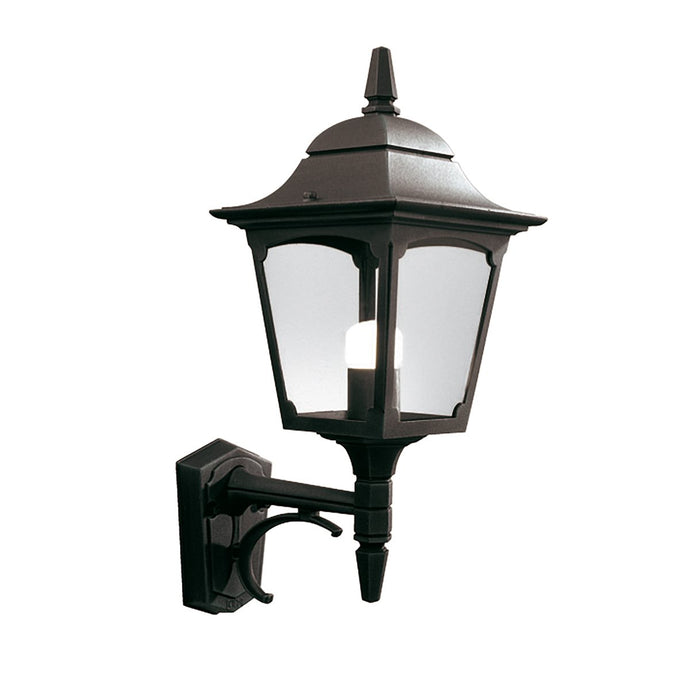 Elstead Lighting CP1-BLACK Chapel 1 Light Up Wall Lantern