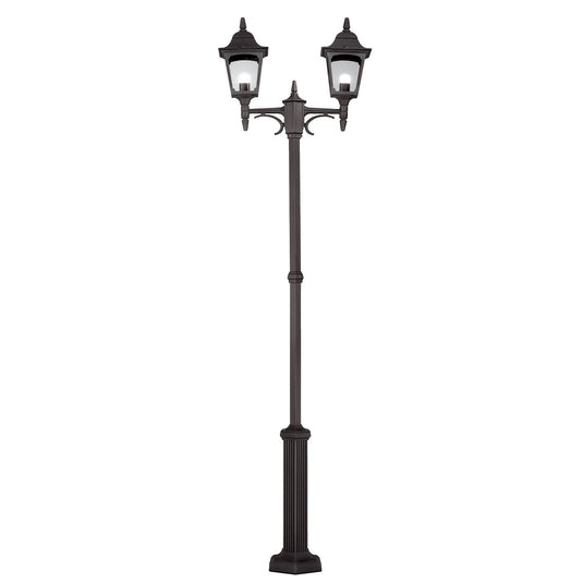 Elstead Lighting CP8-BLACK Chapel 2 Light Twin Post