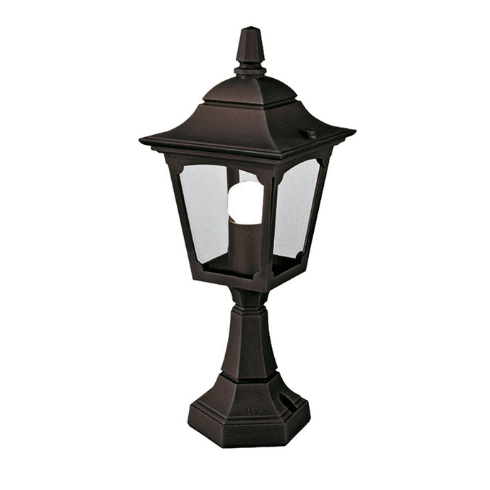 Elstead Lighting CPM4-BLACK Chapel 1 Light Mini Pedestal Lantern