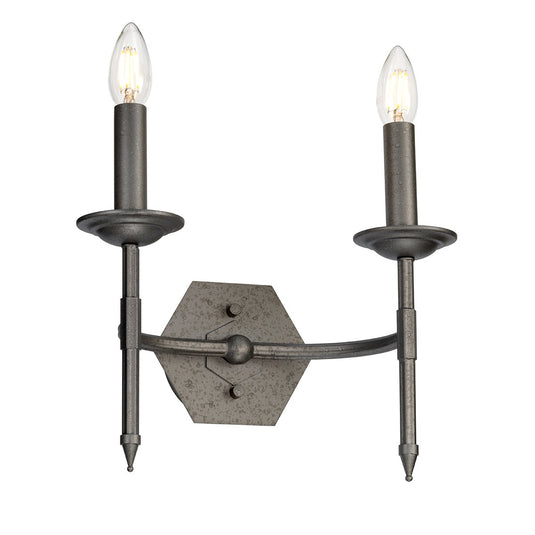 Elstead Lighting CROWN2 Crown 2 Light Wall Light