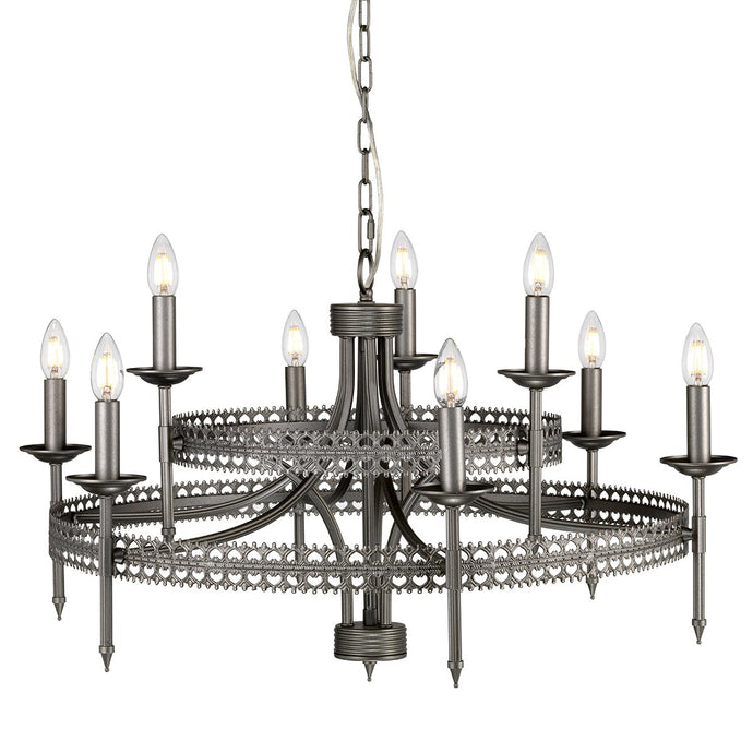 Elstead Lighting CROWN9 Crown 9 Light Chandelier