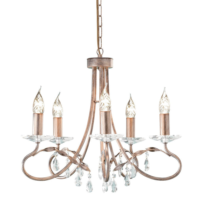 Elstead Lighting CRT5-SILVER-GOLD Christina 5 Light Chandelier