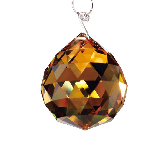 Diyas C10033 Crystal Sphere Without Ring Amber 30mm - 37762