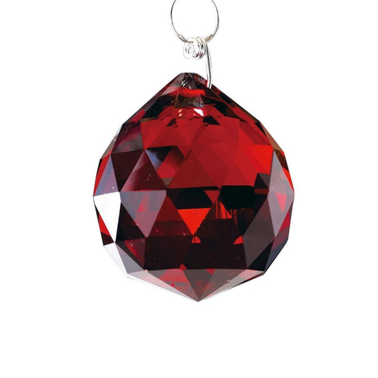 Diyas C10045 Crystal Sphere Without Ring Red 40mm - 37769
