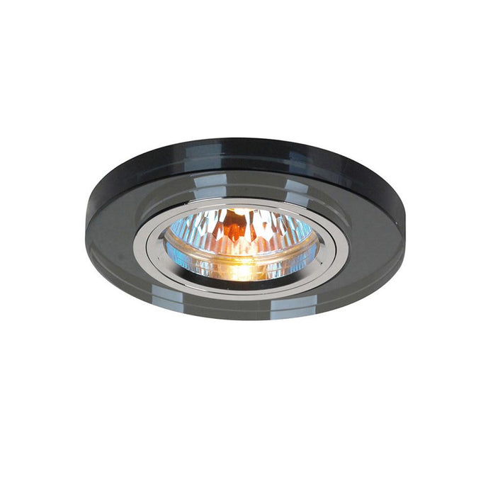 Diyas IL30806BL Crystal Downlight Shallow Round Rim Only Black, IL30800 REQUIRED TO COMPLETE THE ITEM, Cut Out: 62mm - 38150
