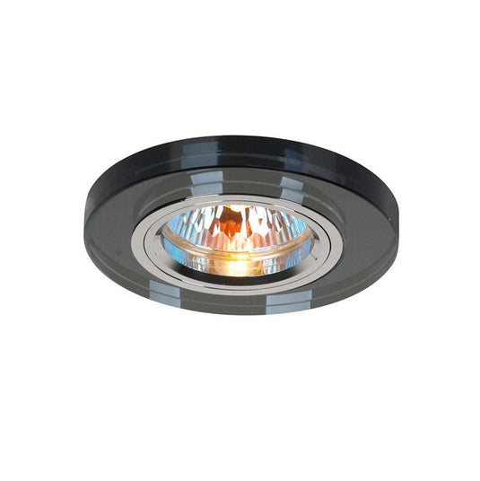 Diyas IL30806BL Crystal Downlight Shallow Round Rim Only Black, IL30800 REQUIRED TO COMPLETE THE ITEM, Cut Out: 62mm - 38150