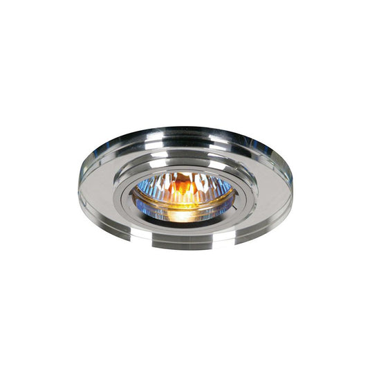 Diyas IL30806CH Crystal Downlight Shallow Round Rim Only Clear, IL30800 REQUIRED TO COMPLETE THE ITEM, Cut Out: 62mm - 38151