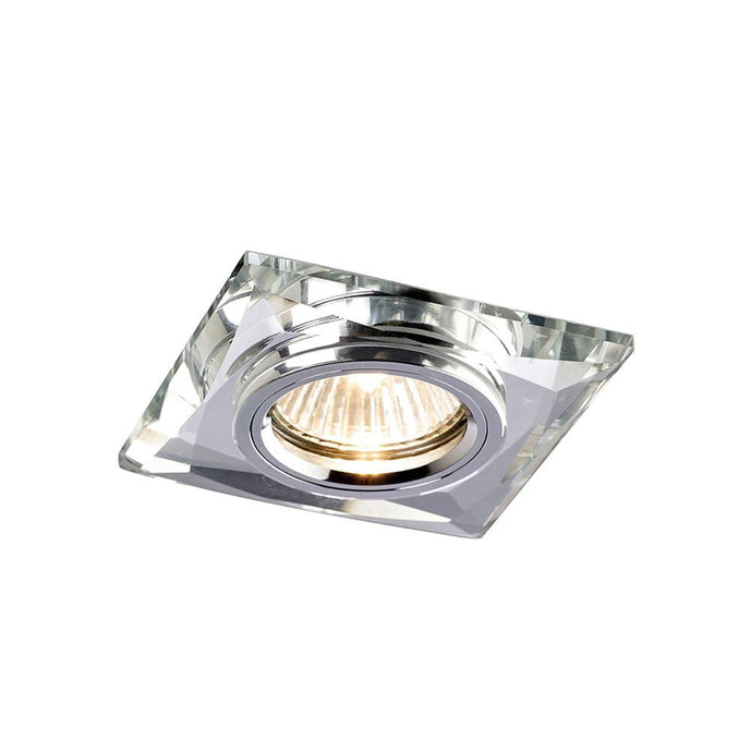 Diyas IL30812CH Crystal Downlight Chamfered Square Rim Only Clear, IL30800 REQUIRED TO COMPLETE THE ITEM, Cut Out: 62mm - 38157