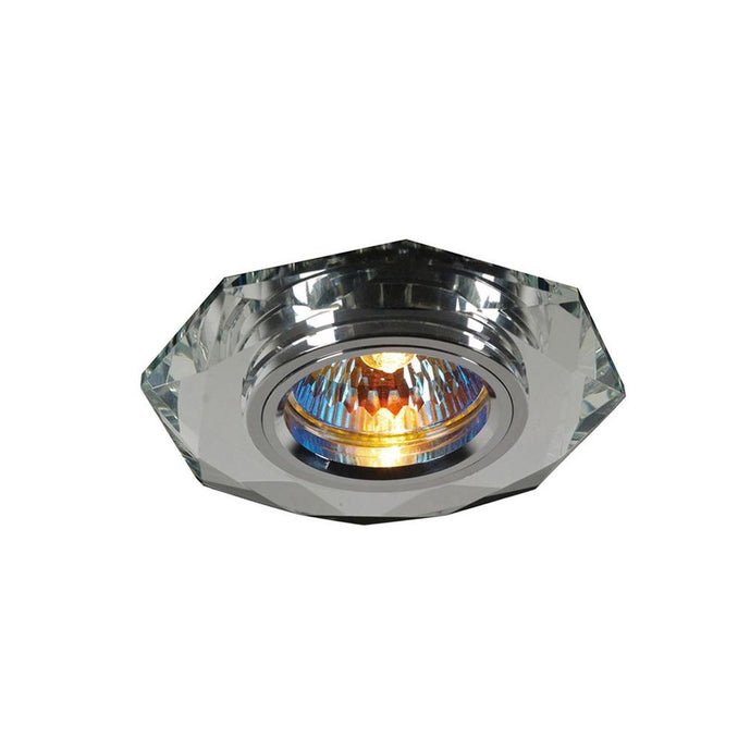 Diyas IL30814CH Crystal Downlight Octagonal Rim Only Clear, IL30800 REQUIRED TO COMPLETE THE ITEM, Cut Out: 62mm - 38158