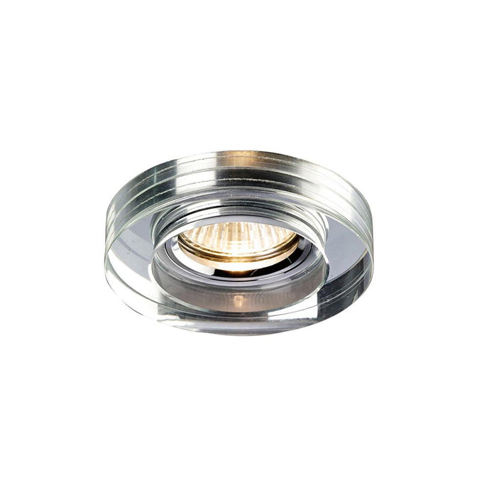 Diyas IL30821CH Crystal Downlight Deep Round Rim Only Clear, IL30800 REQUIRED TO COMPLETE THE ITEM, Cut Out: 62mm - 38165
