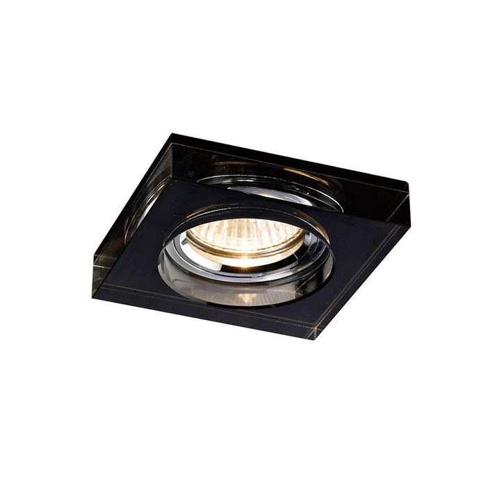 Diyas IL30822BL Crystal Downlight Deep Square Rim Only Black, IL30800 REQUIRED TO COMPLETE THE ITEM, Cut Out: 62mm - 38168