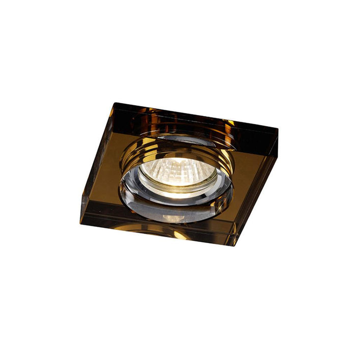 Diyas IL30822BZ Crystal Downlight Deep Square Rim Only Bronze, IL30800 REQUIRED TO COMPLETE THE ITEM, Cut Out: 62mm - 38169