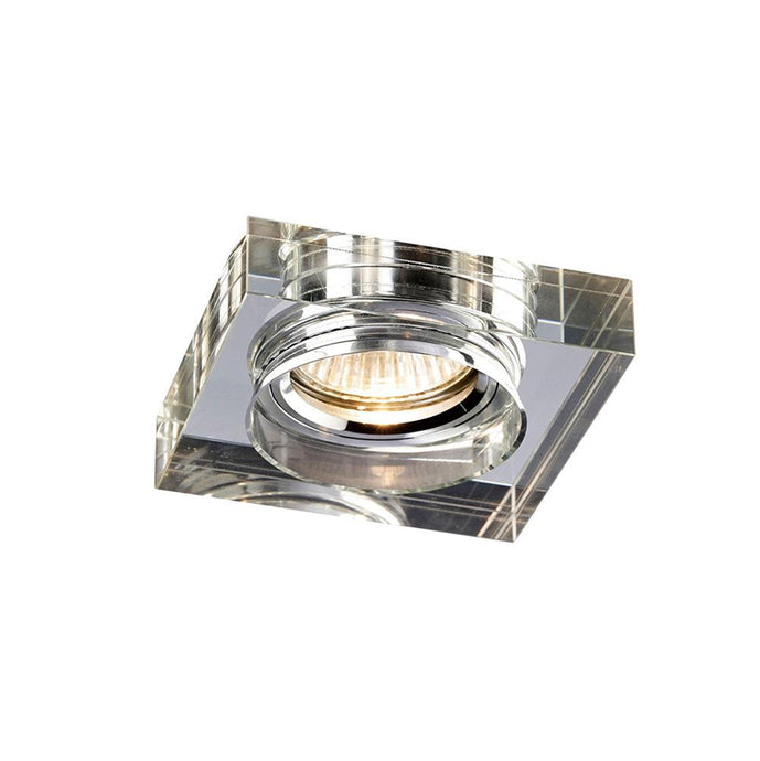 Diyas IL30822CH Crystal Downlight Deep Square Rim Only Clear, IL30800 REQUIRED TO COMPLETE THE ITEM, Cut Out: 62mm - 38170