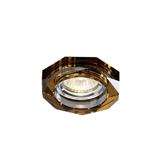 Diyas IL30823BZ Crystal Downlight Deep Octagonal Rim Only Bronze, IL30800 REQUIRED TO COMPLETE THE ITEM, Cut Out: 62mm - 38174