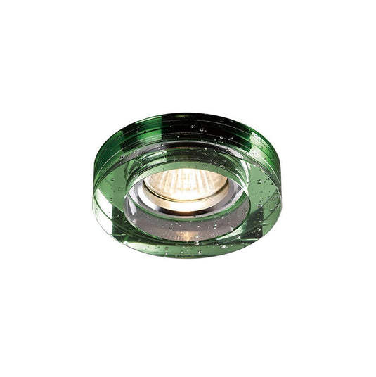 Diyas IL30831GR Crystal Bubble Downlight Round Rim Only Green, IL30800 REQUIRED TO COMPLETE THE ITEM, Cut Out: 62mm - 38180