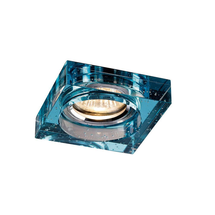 Diyas IL30832AQ Crystal Bubble Downlight Square Rim Only Aqua, IL30800 REQUIRED TO COMPLETE THE ITEM, Cut Out: 62mm - 38181