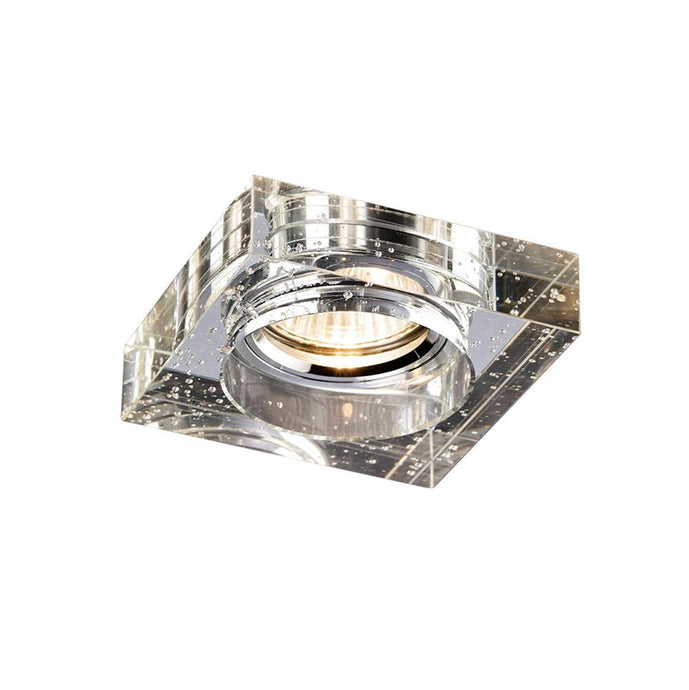 Diyas IL30832CH Crystal Bubble Downlight Square Rim Only Clear, IL30800 REQUIRED TO COMPLETE THE ITEM, Cut Out: 62mm - 38182