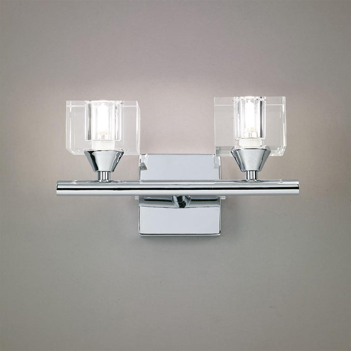 Mantra M2364/S Cuadrax Wall Lamp Switched 2 Light G9, Polished Chrome