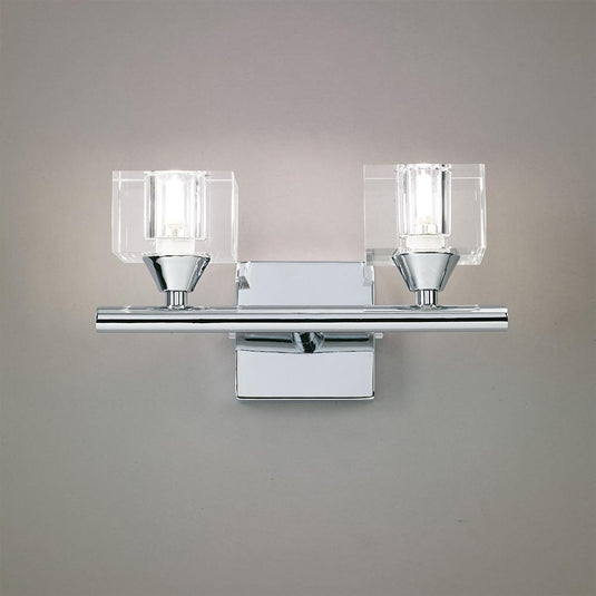 Mantra M2364/S Cuadrax Wall Lamp Switched 2 Light G9, Polished Chrome