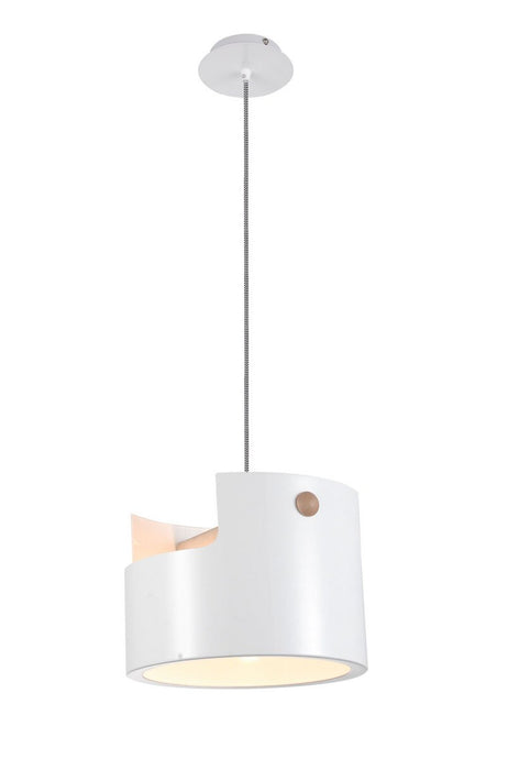 Mantra M5590 Cube Pendant Large 1x40W, White Metal/Wood