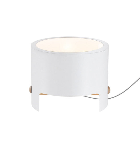 Mantra M5592 Cube Table Lamp Wide 1x40W, White Metal/Wood