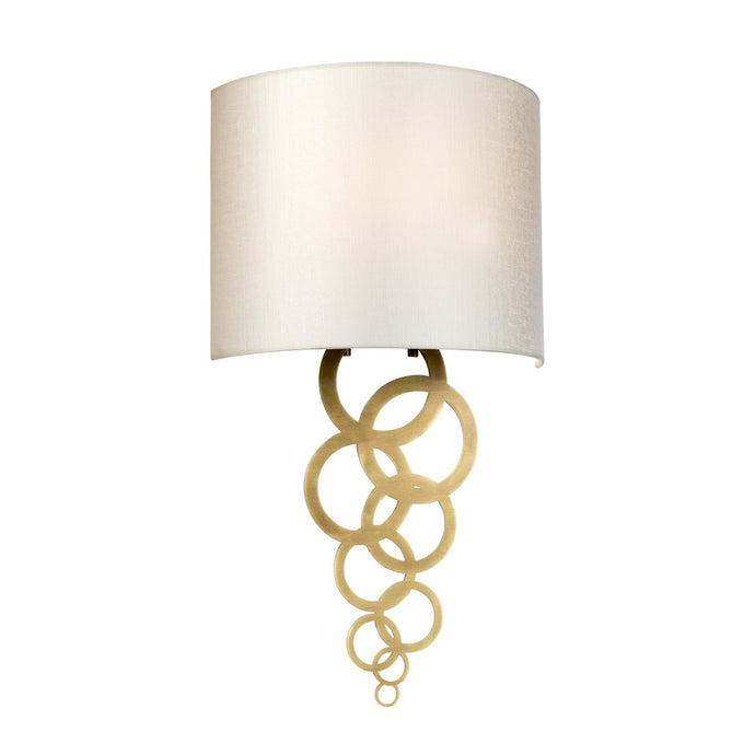 Elstead Lighting  CURTIS-MEDIUM-AB Curtis Medium 1 Light Wall Light - Aged Brass