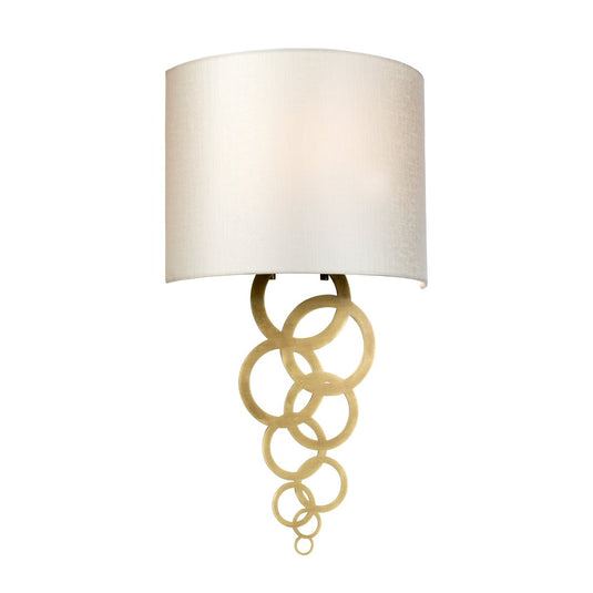 Elstead Lighting  CURTIS-MEDIUM-AB Curtis Medium 1 Light Wall Light - Aged Brass