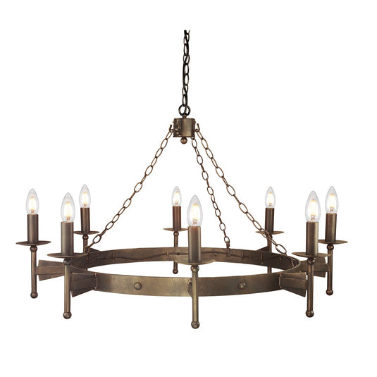 Elstead Lighting CW8-OLD-BRZ Cromwell 8 Light Chandelier