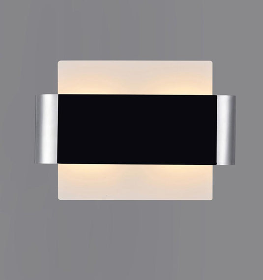 Deco D0378 Damo 2 Light G9 Flush Fitting, White Base With Polished Chrome Centre Band