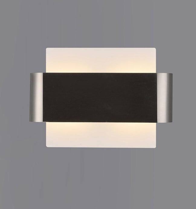 Deco D0380 Damo 2 Light G9 Flush Fitting, White Base With Satin Nickel Centre Band
