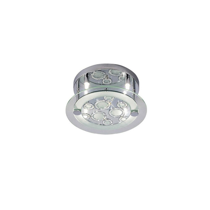 Diyas IL30983 Destello Ceiling Round With Circle Pattern 4 Light Polished Chrome/Crystal - 38221
