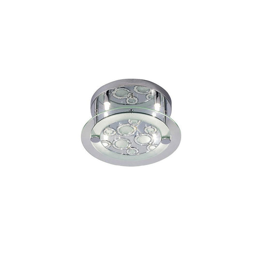 Diyas IL30983 Destello Ceiling Round With Circle Pattern 4 Light Polished Chrome/Crystal - 38221