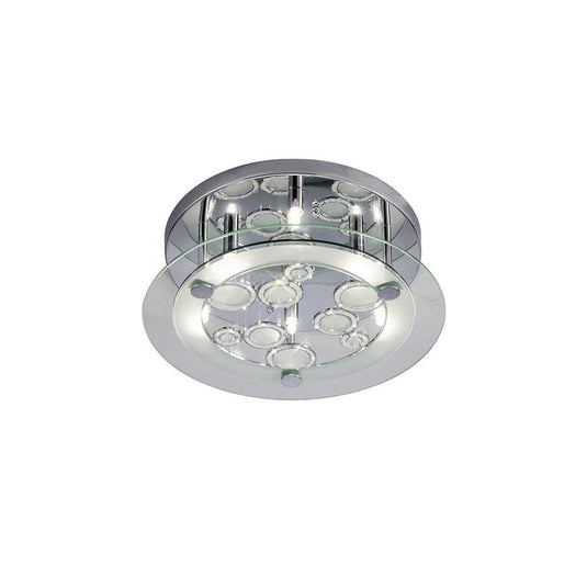Diyas IL30984 Destello Ceiling Round With Circle Pattern 6 Light Round Polished Chrome/Crystal - 38222