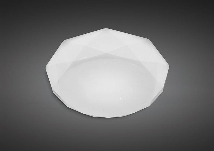 Mantra M5111 Diamante Ceiling 21W LED 3000K, 2100lm, White Acrylic, 3yrs Warranty