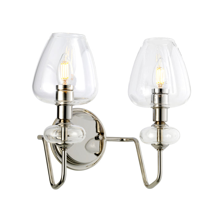 Elstead Lighting DL-ARMAND2-PN Armand 2 Light Wall Light - Polished Nickel