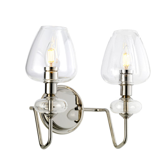 Elstead Lighting DL-ARMAND2-PN Armand 2 Light Wall Light - Polished Nickel