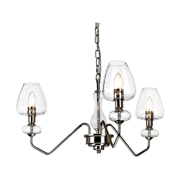 Elstead Lighting DL-ARMAND3-PN Armand 3 Light Pendant - Polished Nickel