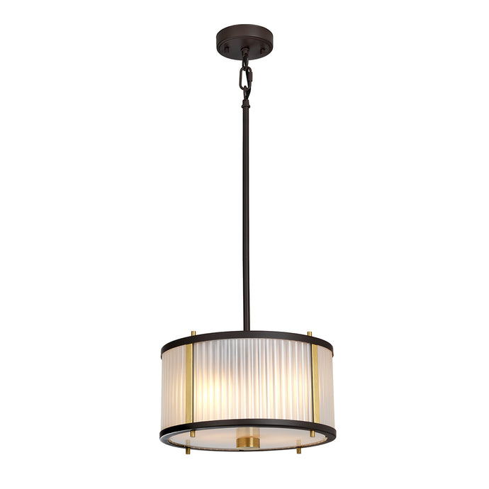 Elstead Lighting DL-CORONA-2P-BAB Corona 2 Light Pendant - Museum Bronze