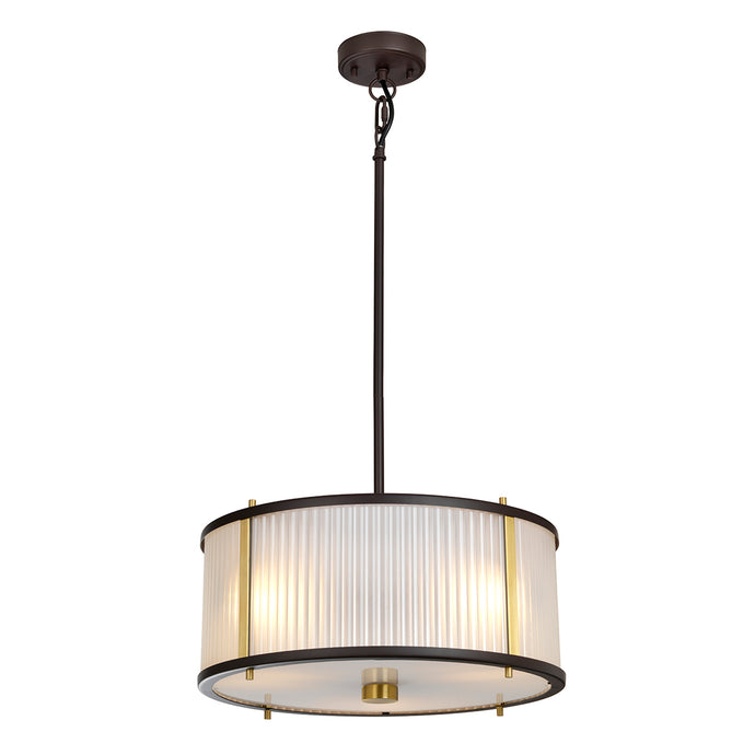 Elstead Lighting DL-CORONA-3P-BAB Corona 3 Light Pendant - Museum Bronze